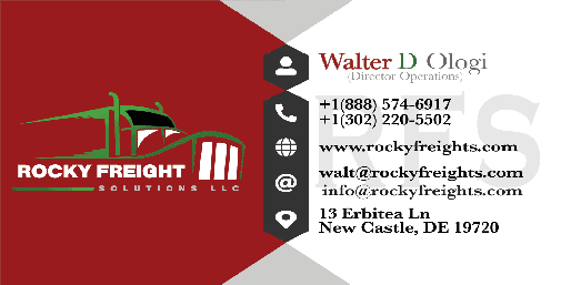 Rockey Freights Business Card
